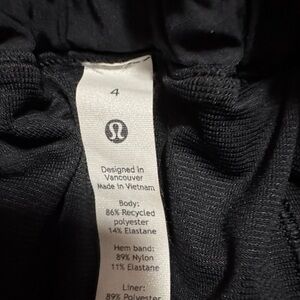 lululemon athletica Black Athletic Shorts
